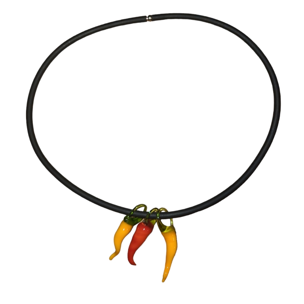 Hand made chili papers necklace